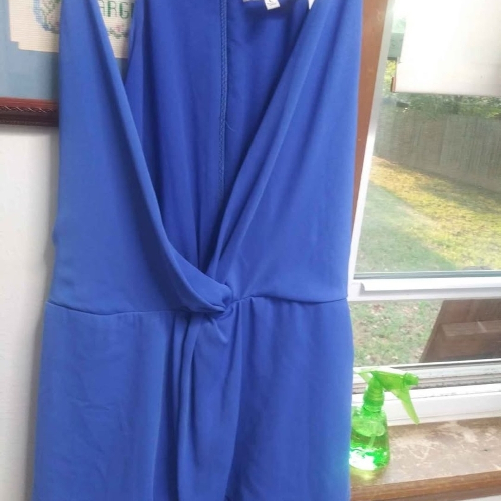 Naked Zebra Blue Sleeveless Dress